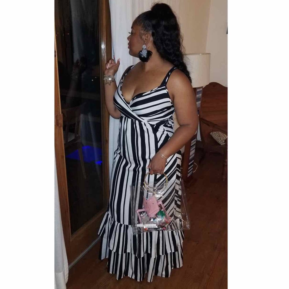 Black & White Maxi Dress